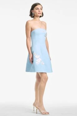 Alanna Dress - Sky 6 Alanna Dress - Sky -Cheap The Simply Dress Store ALANNADRESS SKY SIDE