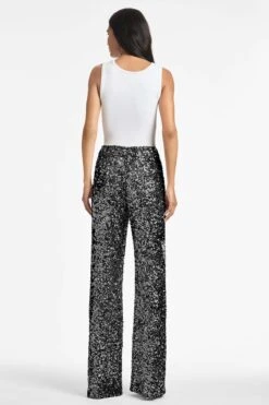 Alli Pant - Black Sequins -Cheap The Simply Dress Store ALLIPANT BLACK BACK