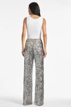 Alli Pant - Silver Sequins 6 Alli Pant - Silver Sequins -Cheap The Simply Dress Store ALLIPANT SILVER BACK