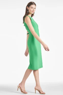 Anna Dress - Parrot Green -Cheap The Simply Dress Store ANNADRESS PARROTGREEN SIDE scaled