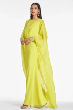 Aphrodite Gown - Neon Limeade -Cheap The Simply Dress Store APHRODITEGOWN NEONLIMEADE SIDE scaled