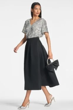 Bette Top - Silver -Cheap The Simply Dress Store BETTETOP LEIGHTONSKIRT SIDE5