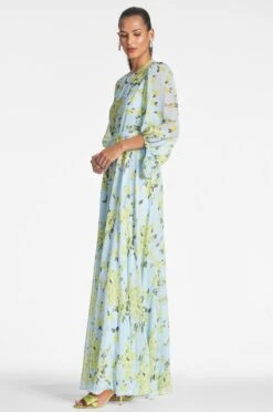 Bianca Gown - Sky Citrine Floral -Cheap The Simply Dress Store BIANCAGOWN SKYCITRINEFLORAL SIDE2 4b603f10 7f15 4b2c a6f9 d2e12c6e9f83