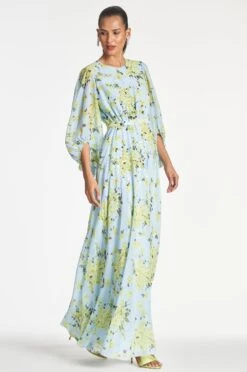 Bianca Gown - Sky Citrine Floral -Cheap The Simply Dress Store BIANCAGOWN SKYCITRINEFLORAL SIDE 44435431 0d42 428c 88ee 0448319467ef