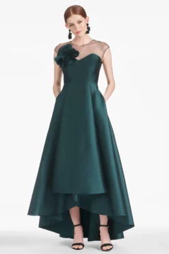 Blakely Gown - Forest Green -Cheap The Simply Dress Store BLAKELYGOWN FORESTGREEN FRONT scaled