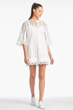 Capri Dress - White -Cheap The Simply Dress Store CAPRIDRESS WHITE FRONT3