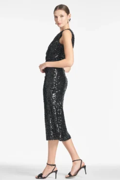 Carmen Dress - Black -Cheap The Simply Dress Store CARMENDRESS BLACK SIDE scaled