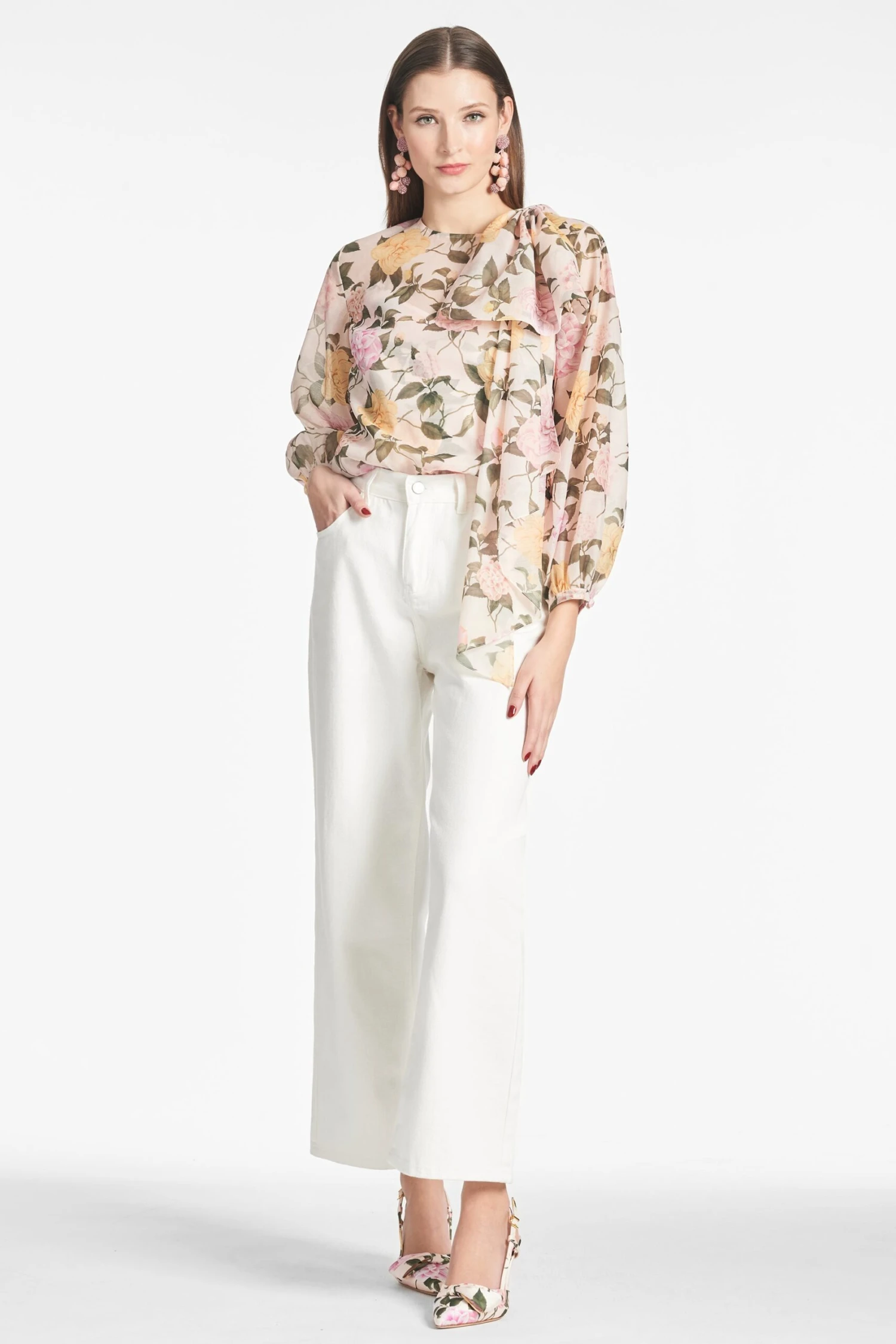 Charlotte Top - Pink Lemonade Bouquet 1 Charlotte Top - Pink Lemonade Bouquet