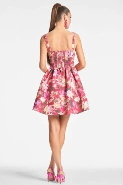 Cora Dress - Deep Pink Dahlia 5 Cora Dress - Deep Pink Dahlia -Cheap The Simply Dress Store CORADRESS DEEPINKDAHLIA BACK