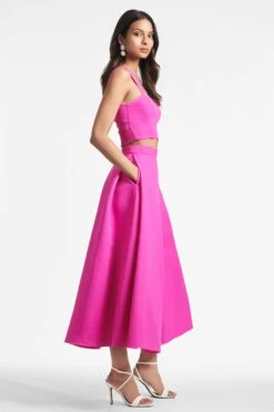 Leighton Skirt - Cerise -Cheap The Simply Dress Store DARCYTOP LEIGHTONSKIRT CERISE SIDE2 a1d10c0b 491d 4bf6 bcc9 04332a5349a1
