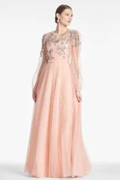 Freyja Gown - Morganite -Cheap The Simply Dress Store FREYJAGOWN MORGANITE FRONT2