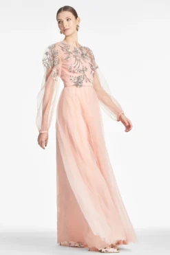 Freyja Gown - Morganite -Cheap The Simply Dress Store FREYJAGOWN MORGANITE SIDE scaled