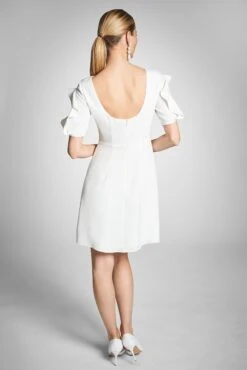 Harper Dress - Off White -Cheap The Simply Dress Store HarperDress Ivory Back
