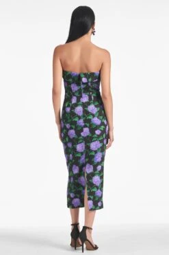 Isa Dress - Violet Garden -Cheap The Simply Dress Store ISADRESS VIOLETGARDEN BACK