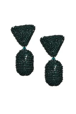 Chrystie Earrings - Metallic Faceted Beads -Cheap The Simply Dress Store J20E93 CHRYSTIEEARRING METALLICEMERALD