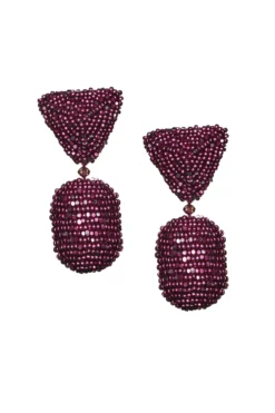 Chrystie Earrings - Metallic Faceted Beads -Cheap The Simply Dress Store J20E93 CHRYSTIEEARRING METALLICMAGENTA scaled
