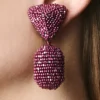 Chrystie Earrings - Metallic Faceted Beads