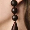 Frida Earrings - Wood
