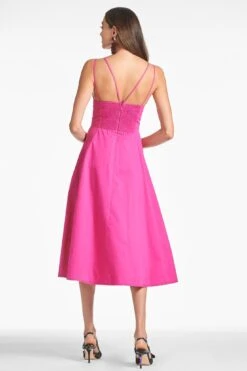 Jacinta Dress - Cerise -Cheap The Simply Dress Store JACINTADRESS CERISE BACK