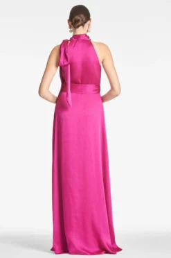 Kayla Gown - Dragonfruit 9 Kayla Gown - Dragonfruit -Cheap The Simply Dress Store KAYLAGOWN DRAGONFRUIT BACK scaled