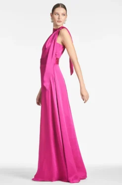 Kayla Gown - Dragonfruit 7 Kayla Gown - Dragonfruit -Cheap The Simply Dress Store KAYLAGOWN DRAGONFRUIT SIDE scaled