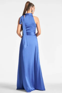 Kayla Gown - French Blue 5 Kayla Gown - French Blue -Cheap The Simply Dress Store KAYLAGOWN FRENCHBLUE BACK scaled