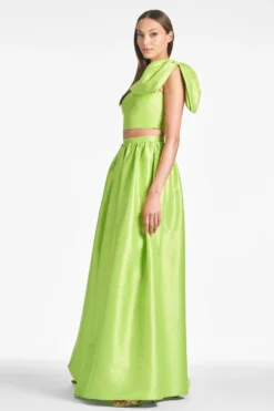 Kyla Top - Electric Lime -Cheap The Simply Dress Store KYLATOP SYDNEYSKIRT ELECTRICLIME SIDE scaled