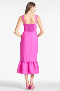 Laura Dress - Cerise 7 Laura Dress - Cerise -Cheap The Simply Dress Store LAURADRESS CERISE BACK scaled