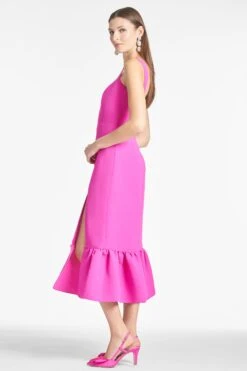 Laura Dress - Cerise -Cheap The Simply Dress Store LAURADRESS CERISE SIDE