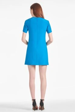 Lauren Dress - Azure 7 Lauren Dress - Azure -Cheap The Simply Dress Store LAURENDRESS AZURE BACK