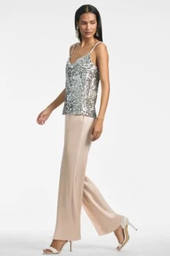 Leta Top - Silver -Cheap The Simply Dress Store LETATOP SILVERSEQUINS SIDE