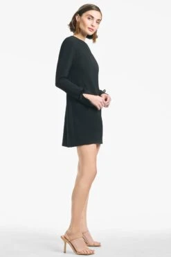 Lily Dress - Black -Cheap The Simply Dress Store LILYDRESS BLACK SIDE