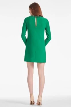 Embellished Lily Dress - Cadmium Green 7 Embellished Lily Dress - Cadmium Green -Cheap The Simply Dress Store LILYDRESS CADIUMGREEN BACK