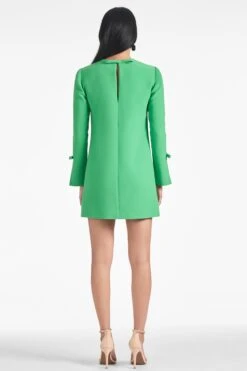 Lily Dress - Parrot Green -Cheap The Simply Dress Store LILYDRESS PARROTGREEN BACK