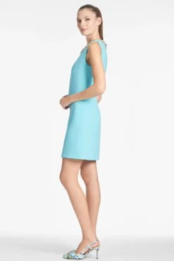 Liz Dress - Swiss Blue -Cheap The Simply Dress Store LIZDRESS SWISSBLUE SIDE scaled