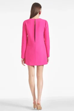 Lorelei Dress - Electric Pink -Cheap The Simply Dress Store LORELEIDRESS ELECTRICPINK BACK scaled