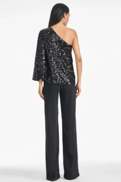 Morgan Top - Black Sequins 9 Morgan Top - Black Sequins -Cheap The Simply Dress Store MORGANTOP BLACKSEQUINS BACK scaled