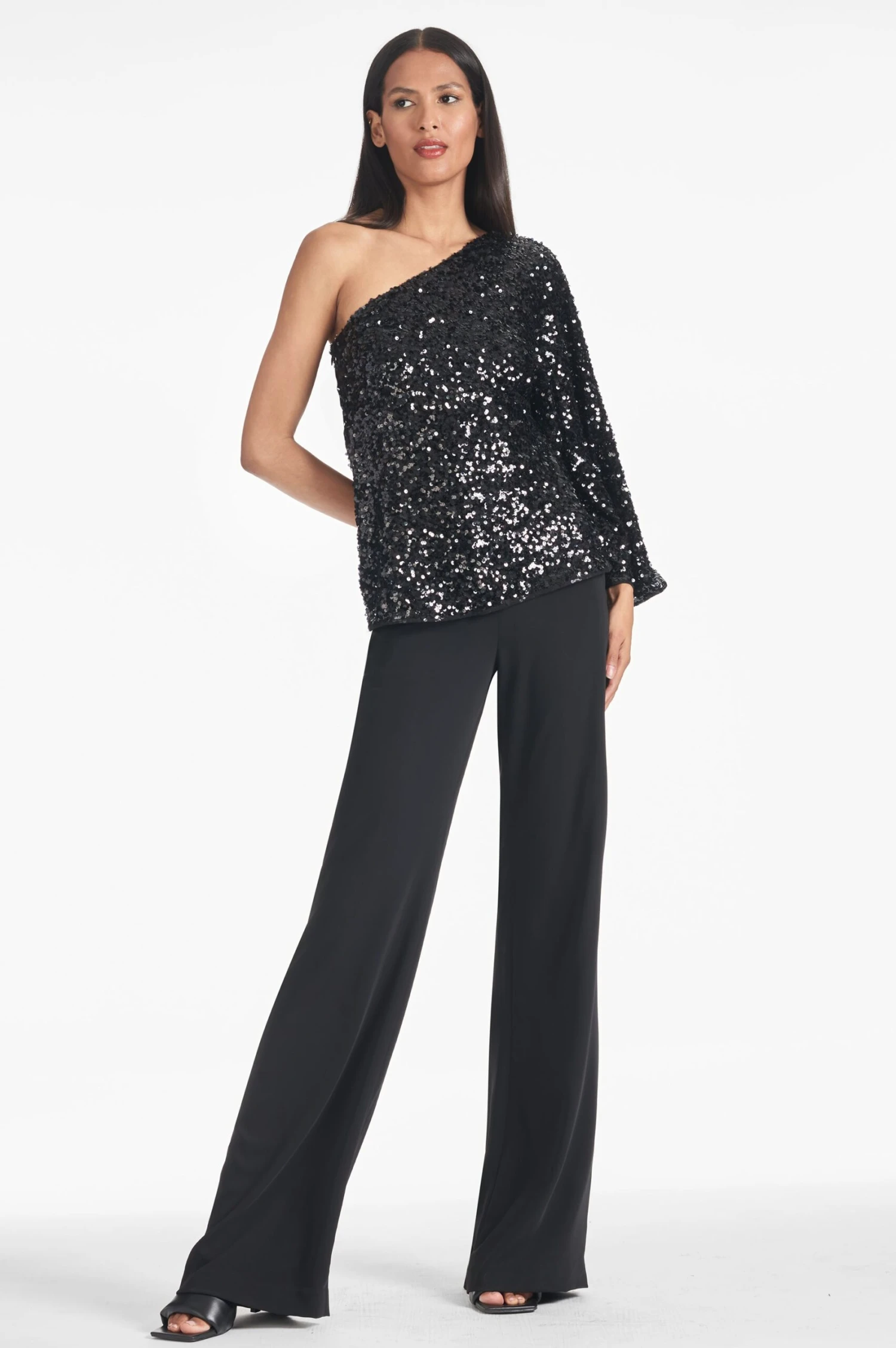 Morgan Top - Black Sequins 2 Morgan Top - Black Sequins - Image 2