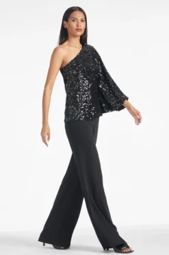 Morgan Top - Black Sequins 8 Morgan Top - Black Sequins -Cheap The Simply Dress Store MORGANTOP BLACKSEQUINS SIDE scaled