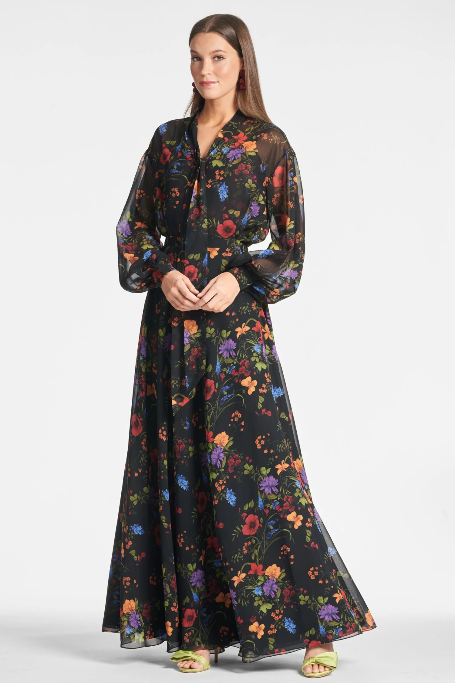 Juno Skirt - Noir Wildflower 1 Juno Skirt - Noir Wildflower