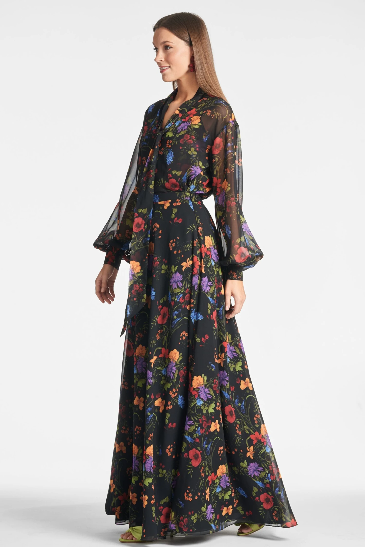 Juno Skirt - Noir Wildflower 2 Juno Skirt - Noir Wildflower - Image 2