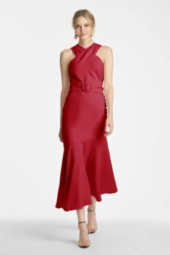 Naomi Dress - Dark Red
