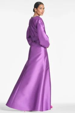 Olympia Gown - Grape -Cheap The Simply Dress Store OLYMPIAGOWN GRAPE SIDE scaled