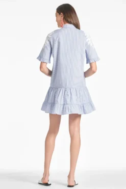 Palma Dress - Pinstripe -Cheap The Simply Dress Store PALMADRESS PINSTRIPE BACK scaled