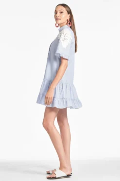 Palma Dress - Pinstripe -Cheap The Simply Dress Store PALMADRESS PINSTRIPE SIDE scaled