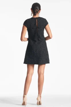 Penelope Dress - Noir -Cheap The Simply Dress Store PENELOPEDRESS NOIR BACK scaled