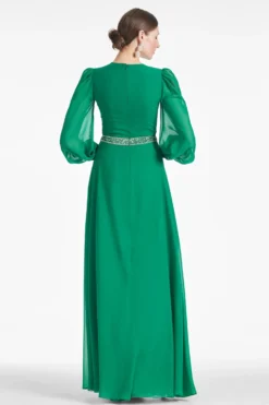 Ramsey Gown - Malachite -Cheap The Simply Dress Store RAMSEYGOWN MALACHITE BACK scaled