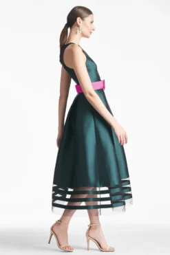 Rani Dress - Forest Green -Cheap The Simply Dress Store RANIDRESS FORESTGREEN SIDE scaled