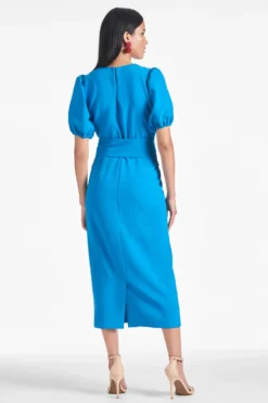 Rebecca Dress - Azure -Cheap The Simply Dress Store REBECCADRESS AZURE BACK scaled