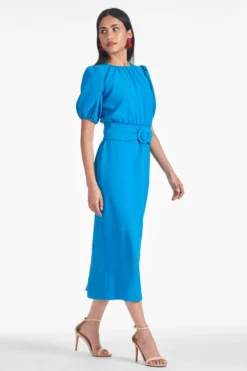Rebecca Dress - Azure -Cheap The Simply Dress Store REBECCADRESS AZURE SIDE scaled